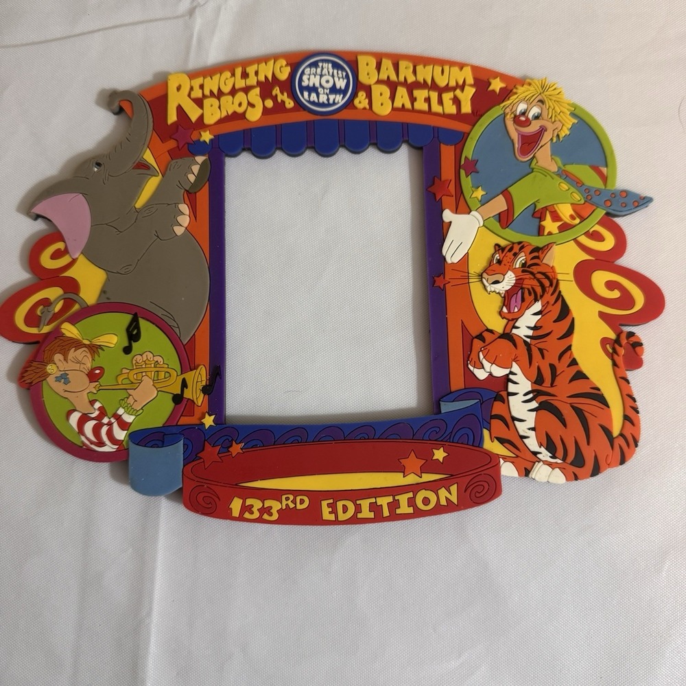Ringling Brothers & barnum & bailey Circus Rubber Magnetic Picture Frame